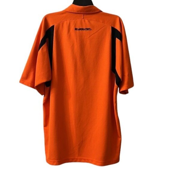 NIKE Men's FitDry OSU Oklahoma State University Cowboys Orange Polo Shirt XL - Picture 7 of 12
